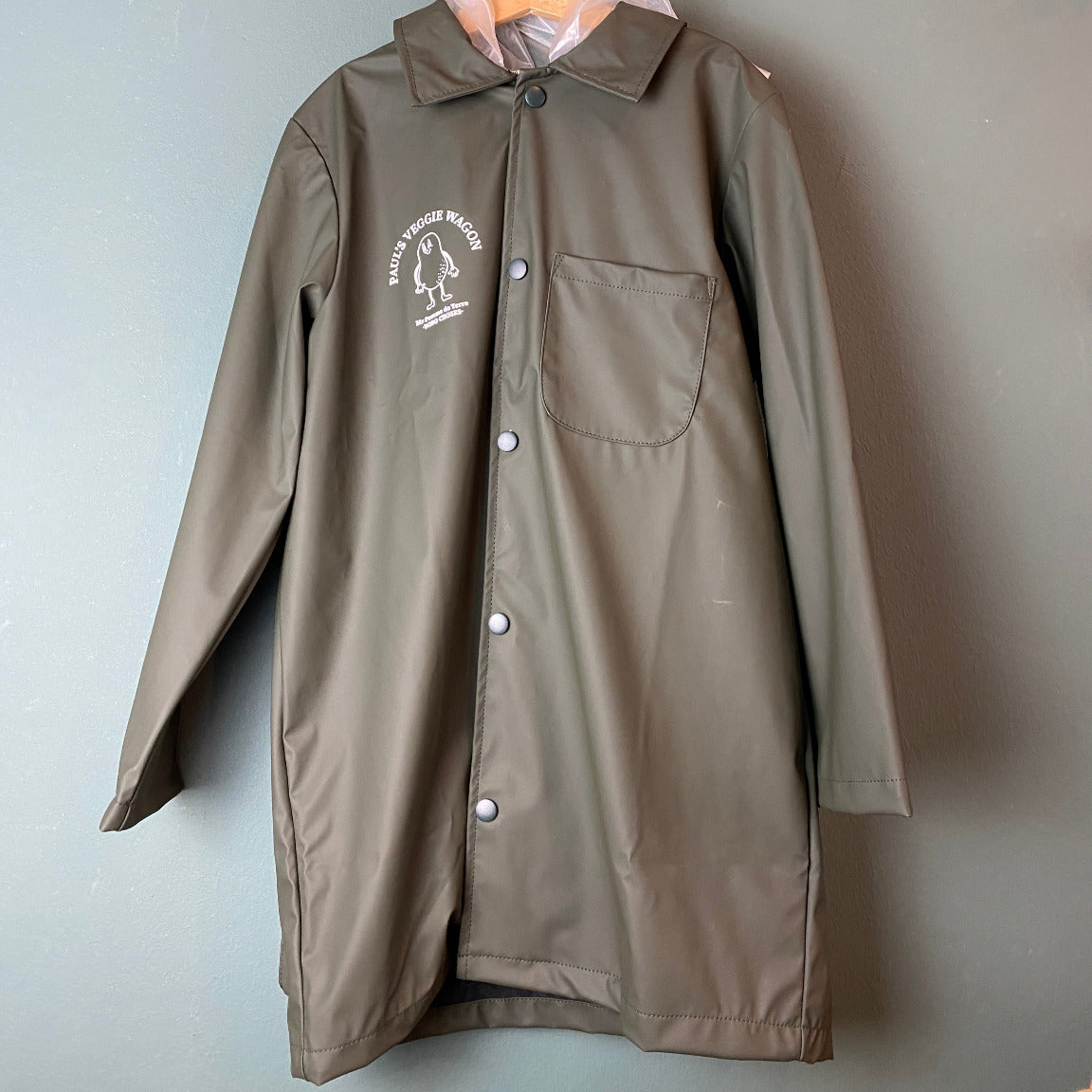 Lange Regenjacke "Pauls Veggie Wagon"